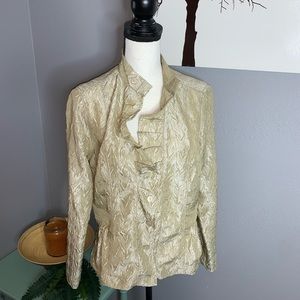 Chico's Textured Cream Blouse